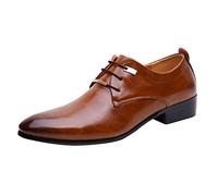 Ballroom Dance Shoes For Men Uk Pointed Toe Leather Oxfords Lace Up Smart Stylish Shoes Anti-Slip Driving Business Shoes Casual Work Office Comfort Shoes Fashion Ankle Boots For Men
