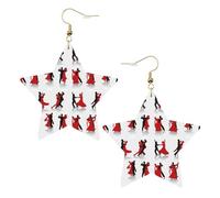 Ballroom Dance Statement Earrings for Women, Star Drop Earrings, Elegant Dangle Jewelry for Formal Gatherings