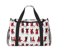 Ballroom Dance Travel Duffel Bag Large Foldable Waterproof Overnight Bag Beach Swim Bags Pool Sports Gym