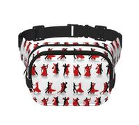 Ballroom Dance Unisex Fashion Waist Packs, Stylish Fanny Packs for Workouts, Running, Traveling, and Hiking