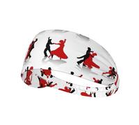Ballroom Dance Workout Sweatbands Adjustable Hairband For Basketball,Fitness Athletics Football, Yoga