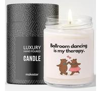 Ballroom Dancer Gift - Luxury Soy Wax Candle - Vanilla, Jasmine, Sugared Almond - Makester