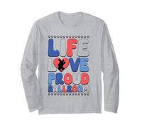 Ballroom Dancing American Flag Veterans Day Ballroom Dancers Long Sleeve T-Shirt