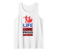 Ballroom Dancing American Flag Veterans Day Ballroom Dancers Tank Top