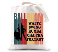 Ballroom Dancing Tote Bag Ballroom Dancer Gifts Waltz Swing Rumba Chacha Foxtrot Ballroom Dance Instructor Gifts (FOXTROT UK)