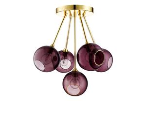 Ballroom Molecule Ceiling Light Purple Rain/Gold