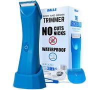 Balls Trimmer V3 The Archibald - Body & Pubic Hair Shaver for Men - No Cuts, Sacksafe Guard, Rechargeable, 100% Waterproof, Cordless - Wet/Dry with Replaceable Ceramic Blades Archibald Trimmer