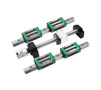 Ballscrew Kit sfu1605 sfu1204 1000mm 1200mm +linear Rails HGR20 Square Guide +HGH20CA HGW20CC Carriages Blocks For Cnc Machine ICXLPMC(SFU1610 HGH20CA,400mm)