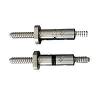 BallScrew Rolling Ballscrew C5 DFU1605 Machined RM1605 Ball Screw 250-2000mm Double Nut For CNC Parts(1050mm)