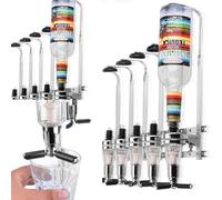 BALLSHOP 6 Bottle Bar Optics Dispenser Drinks Stand Wall Mounted Spirit Drink Bottle Holder Modern Wine Racks