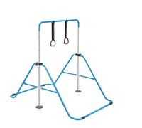 BALLSHOP Gymnastics Bar,Adjustable Gymnastics Bar Training Kip Bar Gymnastics Equipment for Home - Gymnastics Equipment with Height 90-130cm Blue