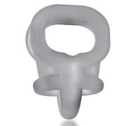 Ballsling Ball-Split-Sling Clear Ice by Oxballs - Enjoy a Clear Ice Ballsling Ball-Split-Sling Experience with This Oxballs Cockring