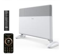 Ballu 1500W Smart WiFi Electric Panel Heater Wall Mounted & Freestanding | Silent Fanless Convector Heater, Alexa & App Control, Energy Saving Thermostat, 24H Timer & Portable Wheels (White)