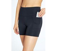 Bally Total Fitness High Rise 5" Pocket Short, Black, X-Large