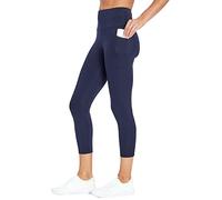 Bally Total Fitness High Rise Pocket Mid-Calf Legging, Midnight Blue, Large