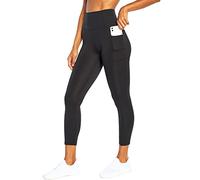 Bally Total Fitness Women's High Rise Pocket Ankle Legging, Black, X-Large