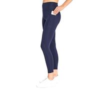Bally Total Fitness Women's High Rise Pocket Ankle Legging, Midnight Blue, Medium