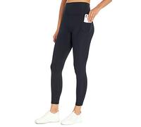 Bally Total Fitness Women's High Rise Side Pocket Ankle Legging, Black, X-Large