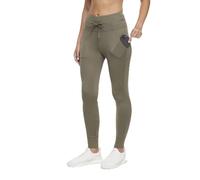 Bally Total Fitness Women's Pocket Drawstring Jogger Leggings, Dusty Olive, Large