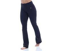 Bally Total Fitness Womens Tummy Control Long Pant 34", Black, Large