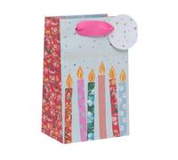 Ballyhoo Birthday Wishes and Candles Perfume Gift Bag, Perfect for Smaller Presents, 12.7 x 20.3 x 10 cms, Multi-Coloured