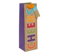Ballyhoo Bottle Bag Birthday Cheers, 11 x 34 x 10 cms, Multi-Coloured