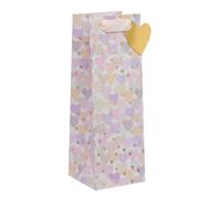 Ballyhoo Bottle Bag Extra Large Hearts, for Birthdays and Other Celebrations, 12.5 x 36 x 10 cms, Multi-Coloured