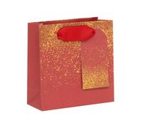 Ballyhoo Happy Birthday Shimmer Red Small Gift Bag 14 x 14 x 6 cms. Perfect for Smaller Gifts