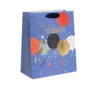Ballyhoo Large Celebrate Balloons Gift Bag, For Birthdays and Other Celebrations, 31.5 x 26 x 13.5 cms, Multi-Coloured