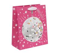 Ballyhoo Large Glitterball Party Gift Bag, for Birthdays and Other Celebrations, 31.5 x 26 x 13.5 cms, Multi-Coloured