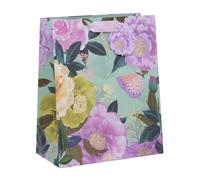 Ballyhoo Large Happy Birthday Butterfly Floral Gift Bag, 31.5 x 26 x 13.5 cms, Multi-Coloured