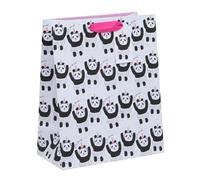 Ballyhoo Large Happy Birthday Party Pandas Gift Bag, 31.5 x 26 x 13.5 cms, Multi-Coloured