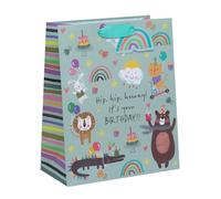 Ballyhoo Large Hip Hip Hooray Birthday Gift Bag, 31.5 x 26 x 13.5 cms, Multi-Coloured