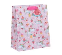 Ballyhoo Large Summer Fun Gift Bag, For Birthdays and Other Celebrations, 31.5 x 26 x 13.5 cms, Multi-Coloured
