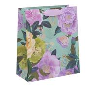 Ballyhoo Medium Happy Birthday Gift Bag Butterfly Floral, 25.3 x 21.5 x 10.2 mm, Multi-Coloured
