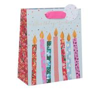 Ballyhoo Medium Happy Birthday Gift Bag Candles, 25.3 x 21.5 x 10.2 mm, Multi-Coloured