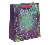 Ballyhoo Medium Happy Birthday Gift Bag Enchanted Pool, Just for You, 25.3 x 21.5 x 10.2 mm, Multi-Coloured