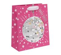 Ballyhoo Medium Happy Birthday Gift Bag Glitterball Party, 25.3 x 21.5 x 10.2 mm, Multi-Coloured