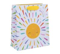 Ballyhoo Medium Happy Birthday Gift Bag Happy Birthday Sunshine, 25.3 x 21.5 x 10.2 mm, Multi-Coloured