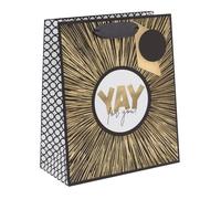 Ballyhoo Medium Happy Birthday Gift Bag Yay for You, 25.3 x 21.5 x 10.2 mm, Multi-Coloured