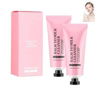 Balm to Milk Cleanser, 2 in 1 Facial Cleanser, Watery Instant Cleansing Gel, Effectively Cleanses the Skin from Makeup and Impurities, Hydrating & Moisturizing, Suitable for All Skin Types (2PCS)