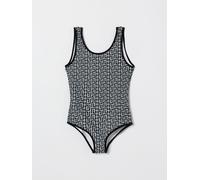 BALMAIN All Over Monogram Polyester One Piece Swimsuit - Size: 12 - female