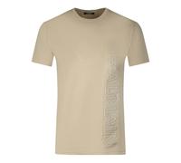 Balmain Brand Embossed Logo T-Shirt - Sand - S