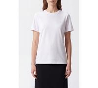 BALMAIN Cotton Crewneck T-shirt with a Tone-on-Tone Embossed Logo - Size: M - female