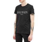 BALMAIN Paris Logo Straight Fit T-Shirt Cotton Shirt Paris Logo Tee Top New M