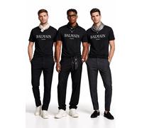 Balmain Paris Logo Straight Fit T-shirt Cotton Shirt Tee Top New S