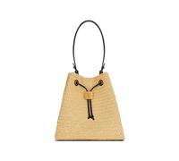 Balmain Pulse crochet and leather backpack - Neutrals OS