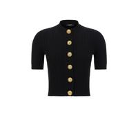 BALMAIN Short Sleeve Cardigan 36 FR