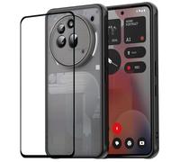 Balmnis for Nothing Phone 3a Pro case with Screen Protector,Nothing Phone 3a Pro Phone case,Soft TPU Military Grade Heavy Duty case Shockproof Rugged Protective Cover for Nothing Phone 3a Pro(Black)
