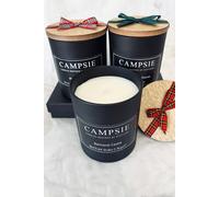 Balmoral Castle Dark Orchid Scottish Tartan Candle CAMPSIE Candles Black One Size